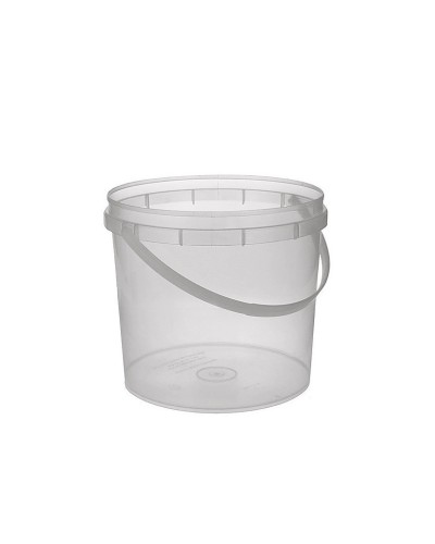 Galeata Plastic transparenta 5l cu capac