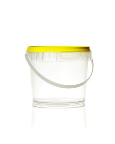 Galeata Plastic transparenta 3,8 l cu capac
