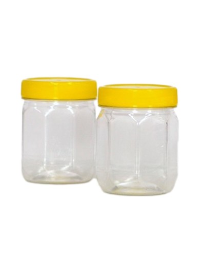 Borcan Hexagonal plastic 250gr