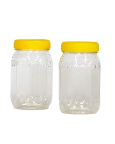 Borcan Hexagonal plastic 0.5Kg